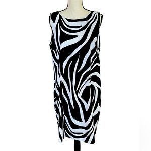 I.N. Studio Zebra Print Sheath Dress